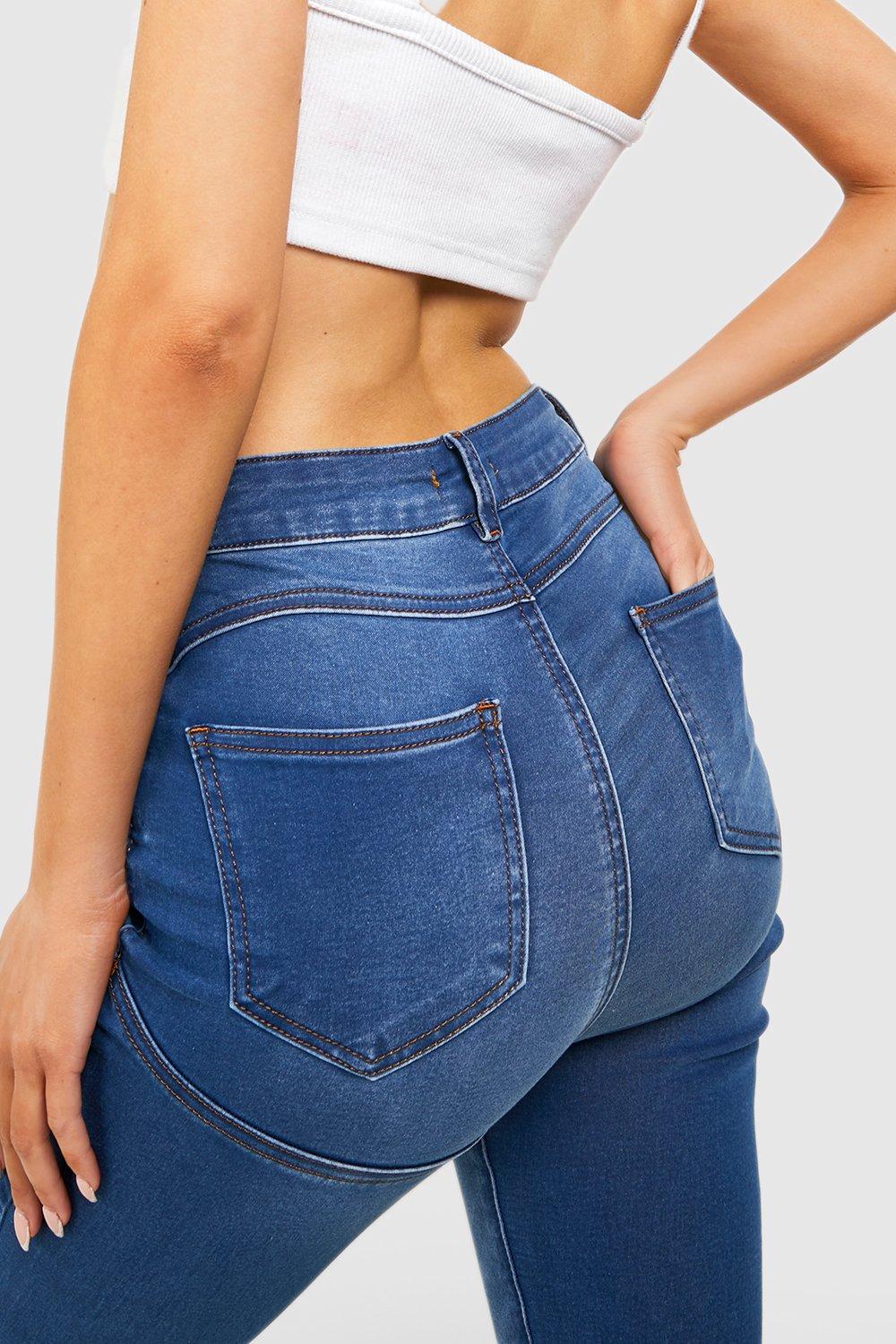 Boohoo low rise on sale jeans